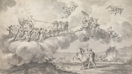 Design de tapisserie - Apollon dans son char conduit par Aurore